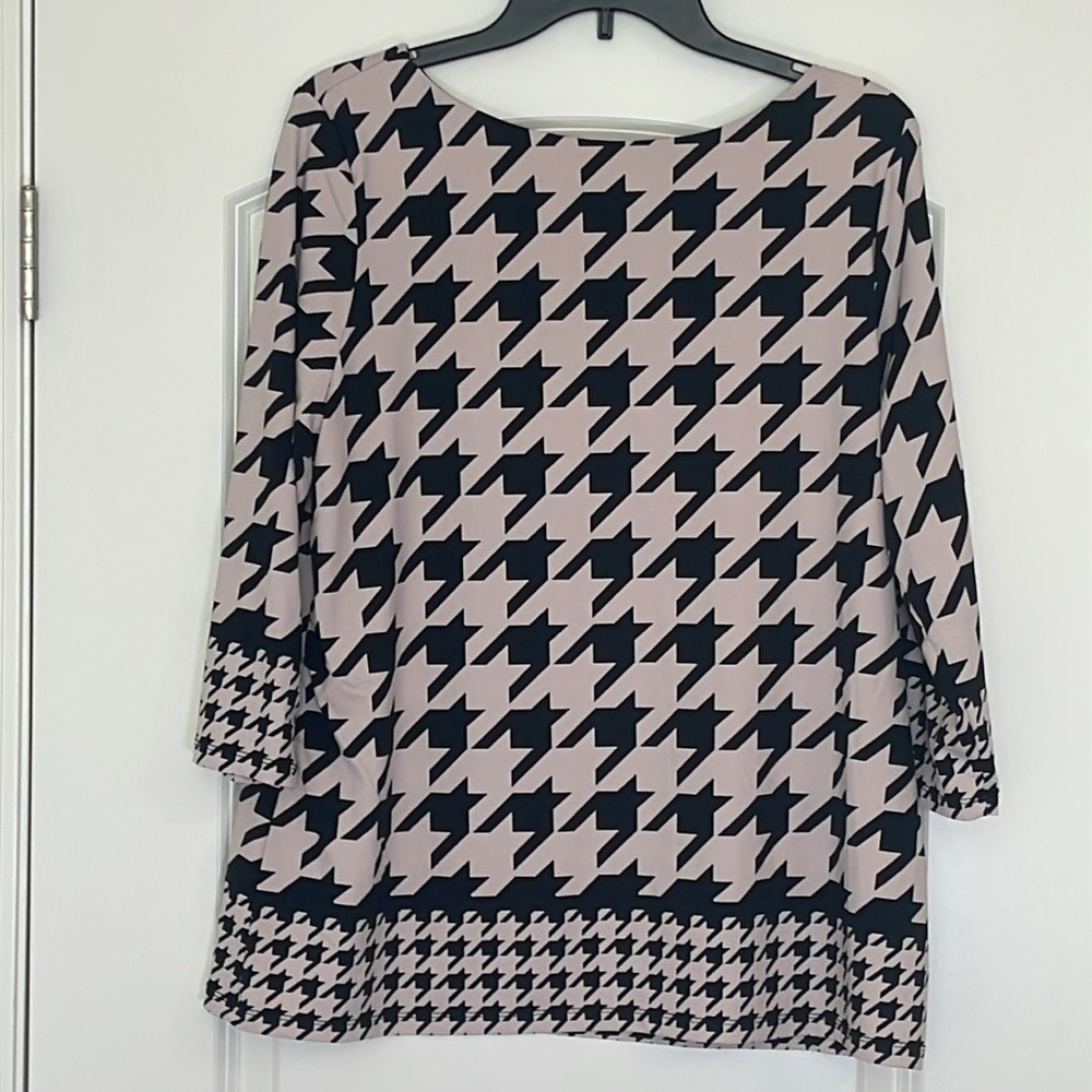 Charter Club Cream Pullover Blouse 3/4 Sleeve Size XL